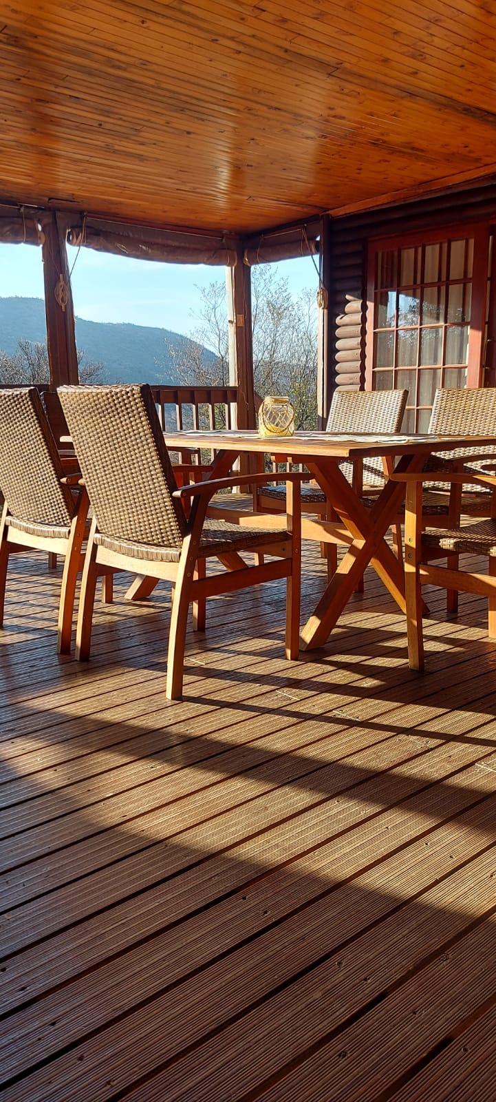 The deck of Crater Bush Villa